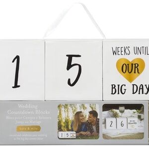 Kate & Milo Wedding Countdown Blocks